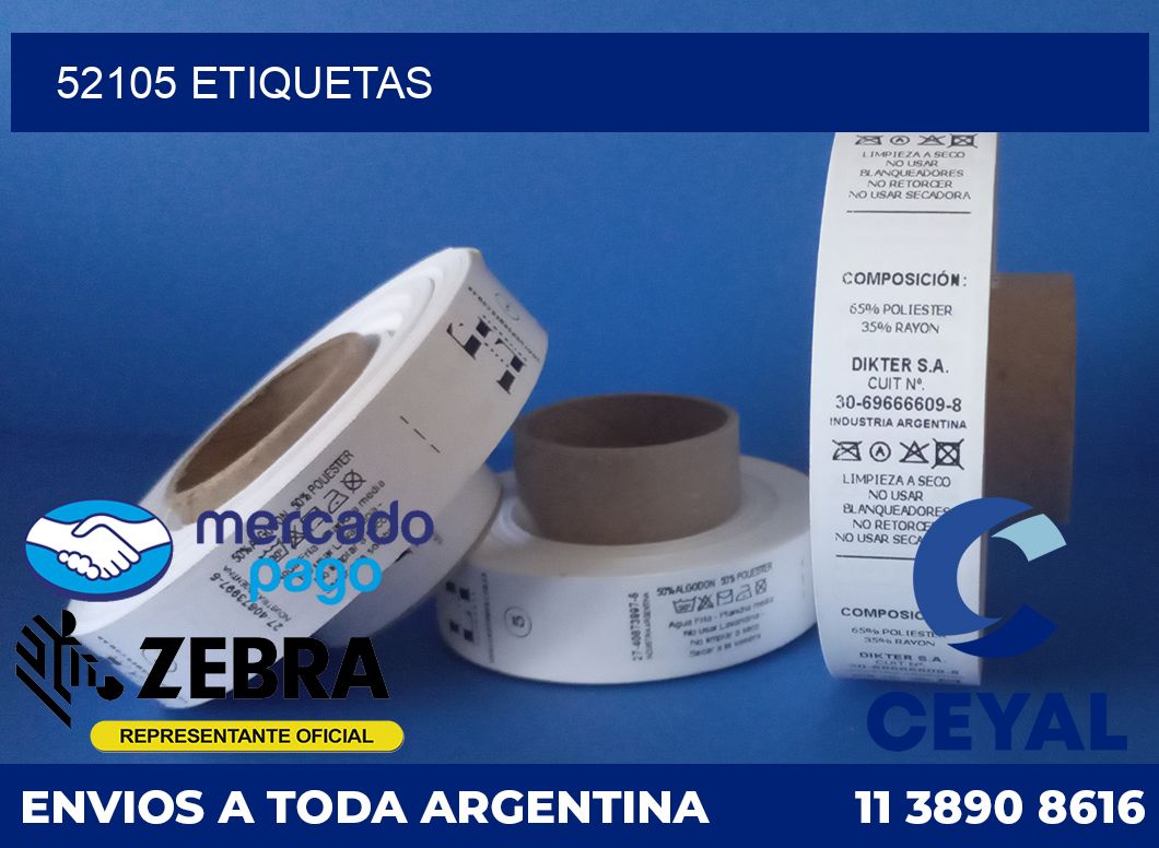 52105 etiquetas