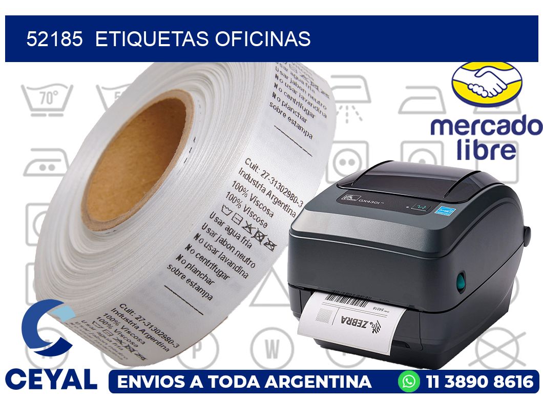 52185  Etiquetas oficinas