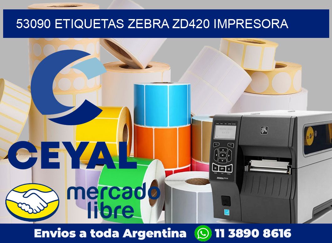 53090 etiquetas Zebra zd420 impresora