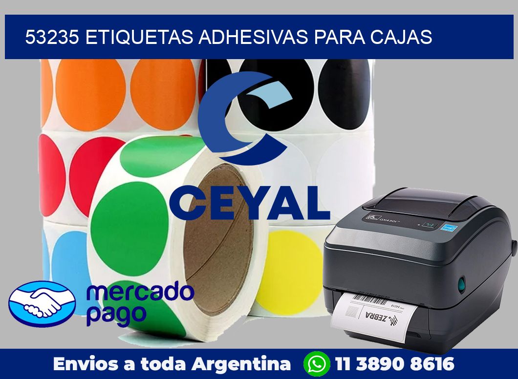 53235 Etiquetas adhesivas para cajas