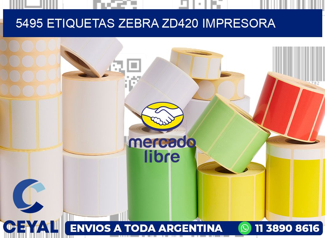 5495 etiquetas Zebra zd420 impresora