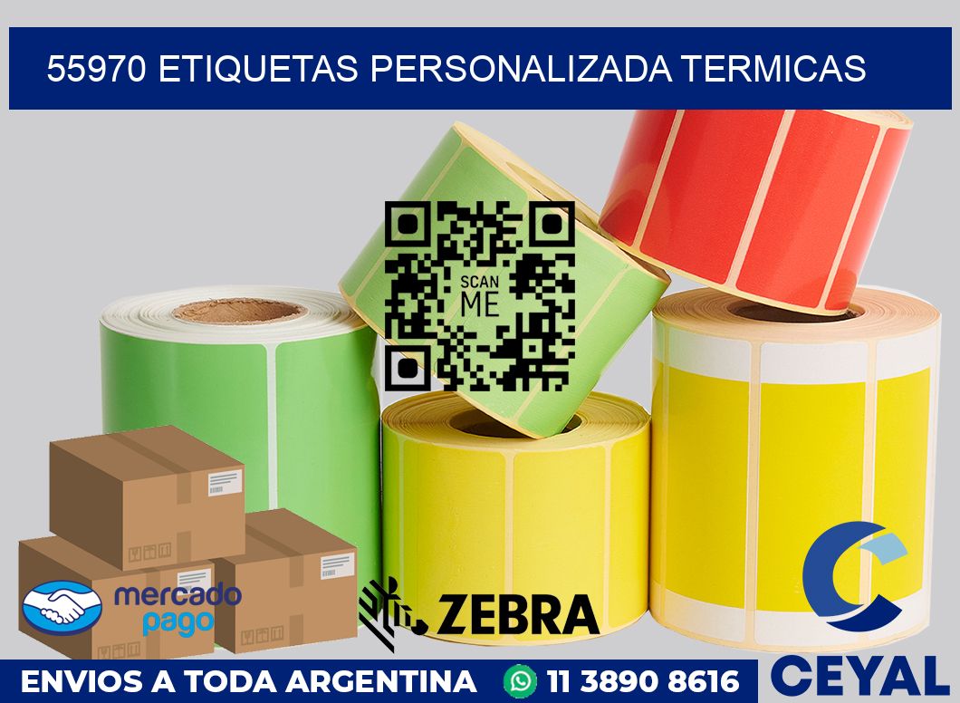 55970 etiquetas personalizada termicas