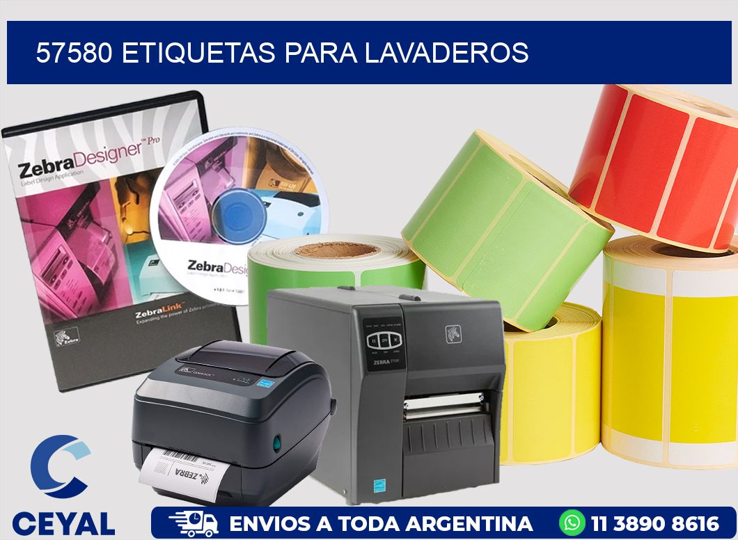 57580 Etiquetas para lavaderos