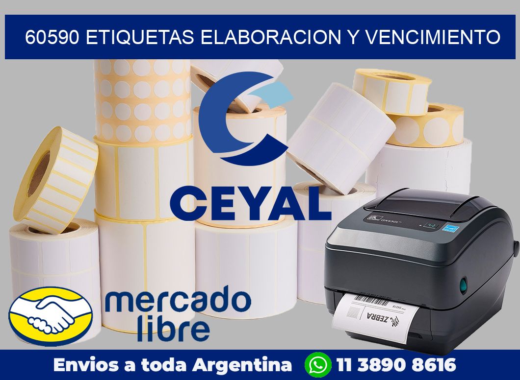 60590 Etiquetas elaboracion y vencimiento