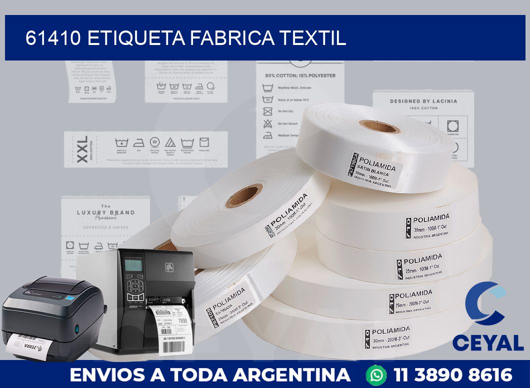 61410 etiqueta fabrica textil