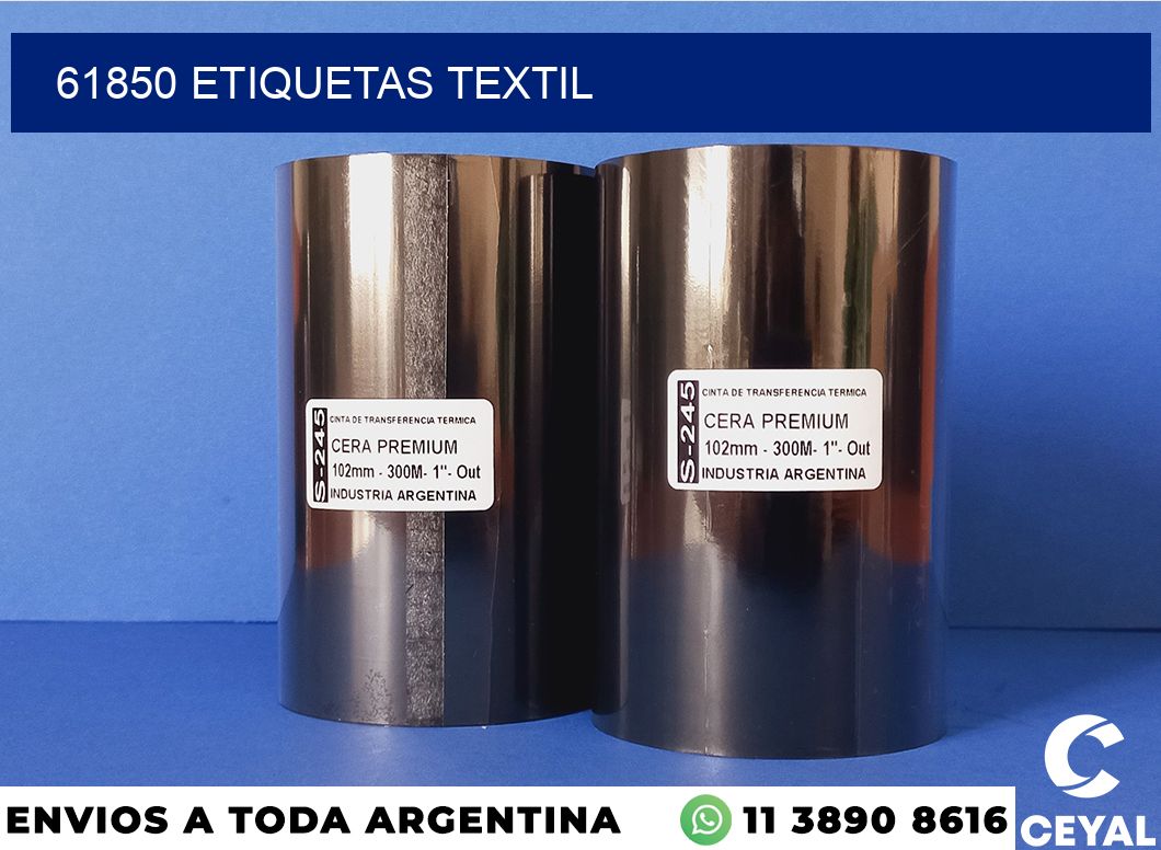 61850 etiquetas textil