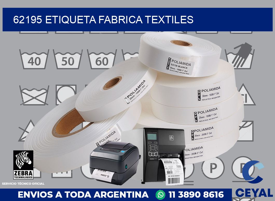 62195 etiqueta fabrica textiles