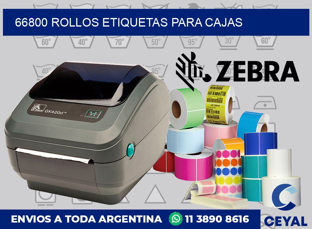 66800 rollos etiquetas para cajas