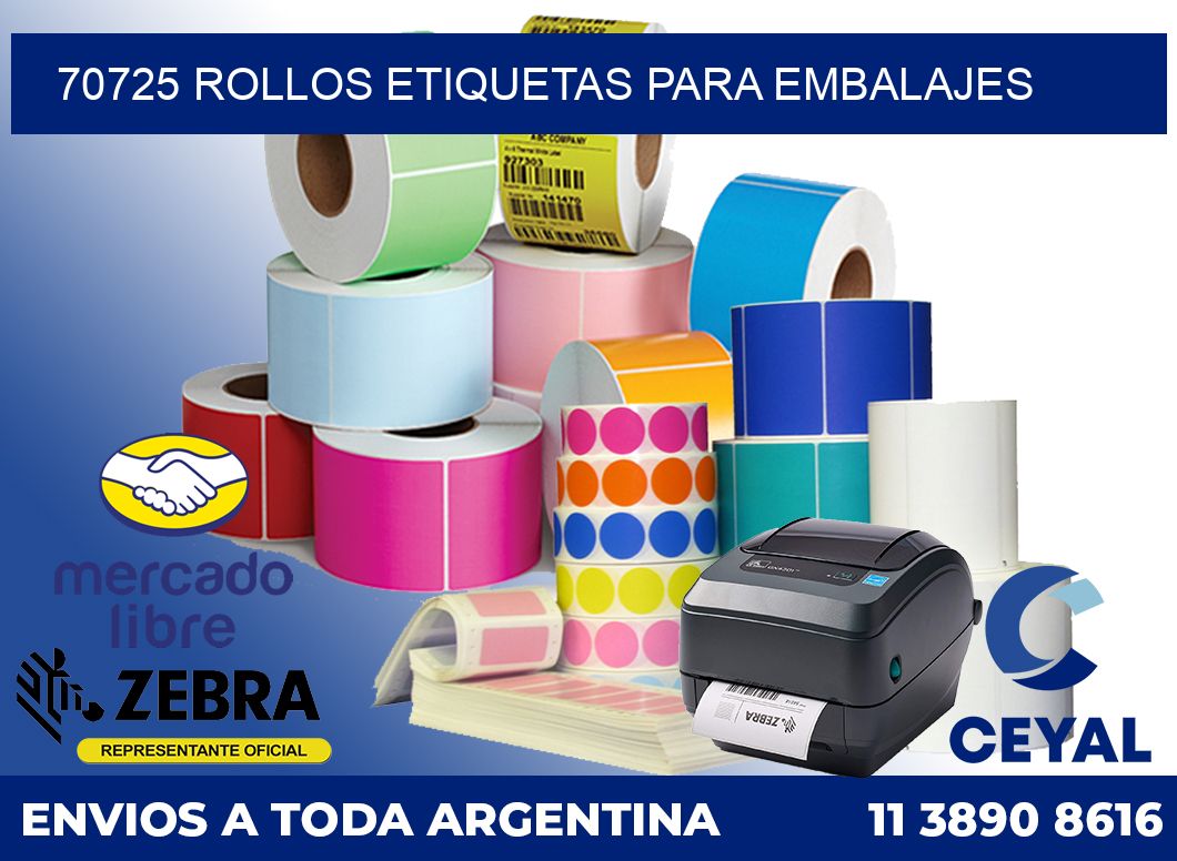 70725 Rollos etiquetas para embalajes