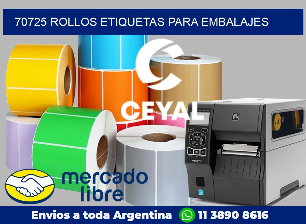 70725 Rollos etiquetas para embalajes