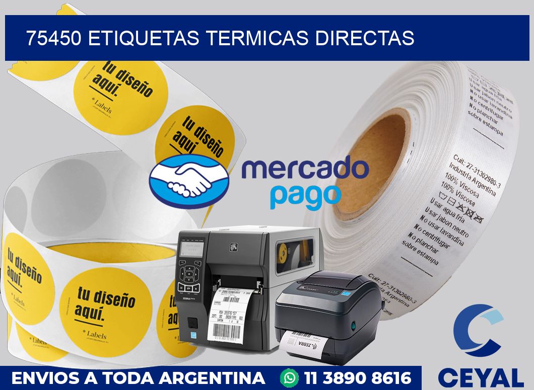75450 Etiquetas termicas directas
