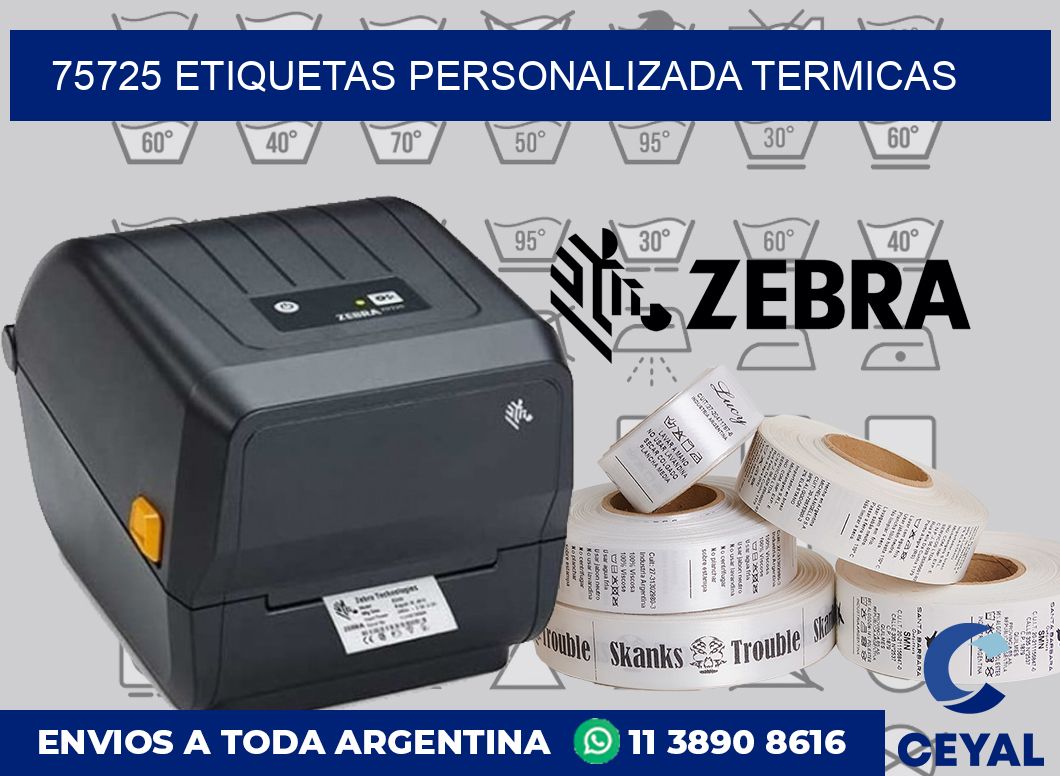 75725 etiquetas personalizada termicas