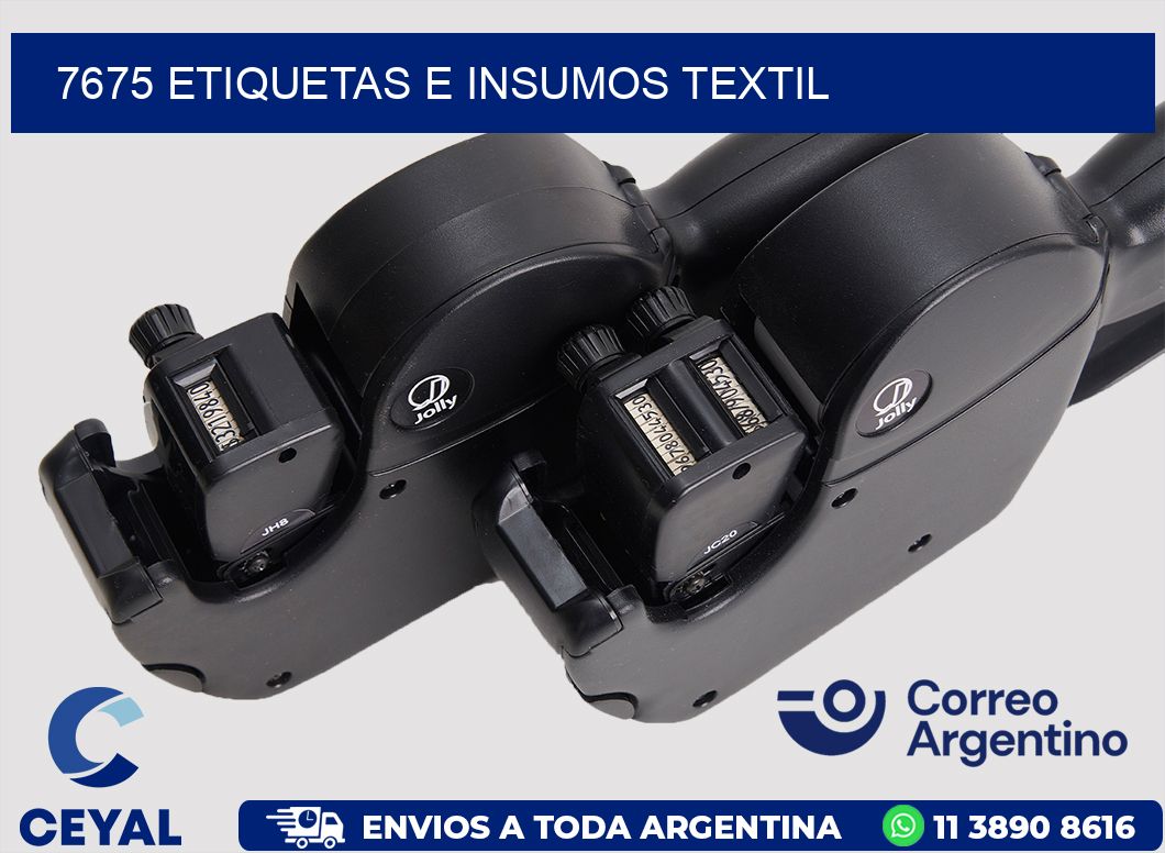 7675 etiquetas e insumos textil