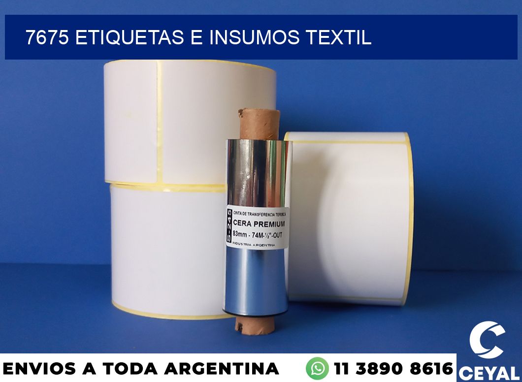 7675 etiquetas e insumos textil