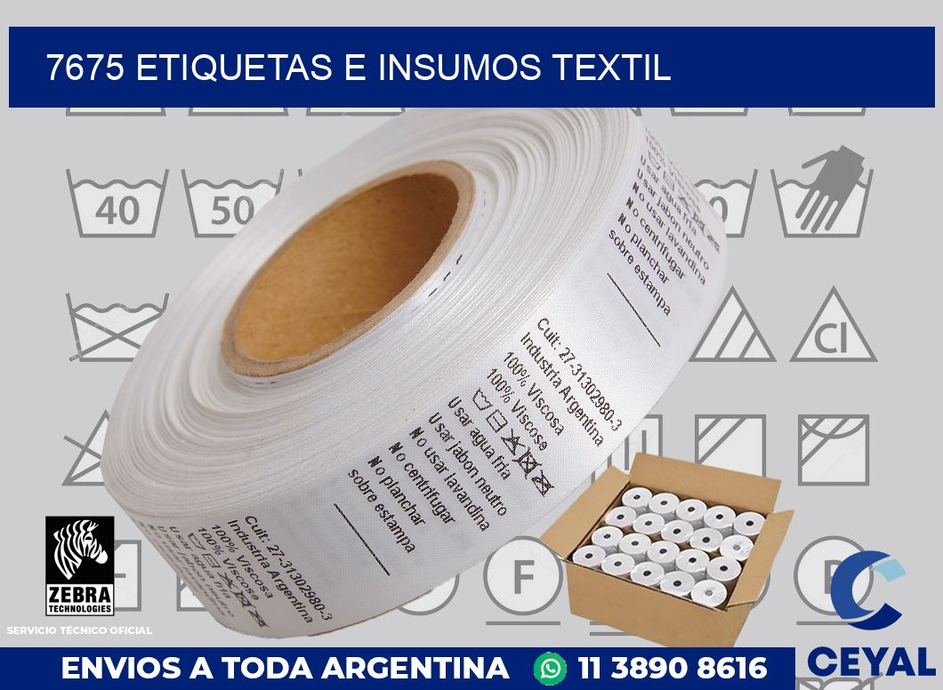 7675 etiquetas e insumos textil