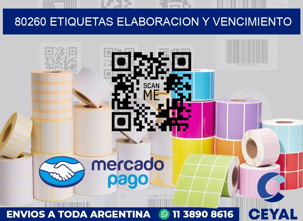 80260 Etiquetas elaboracion y vencimiento