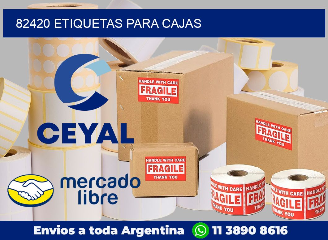 82420 Etiquetas para cajas
