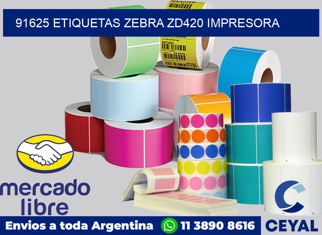 91625 etiquetas Zebra zd420 impresora