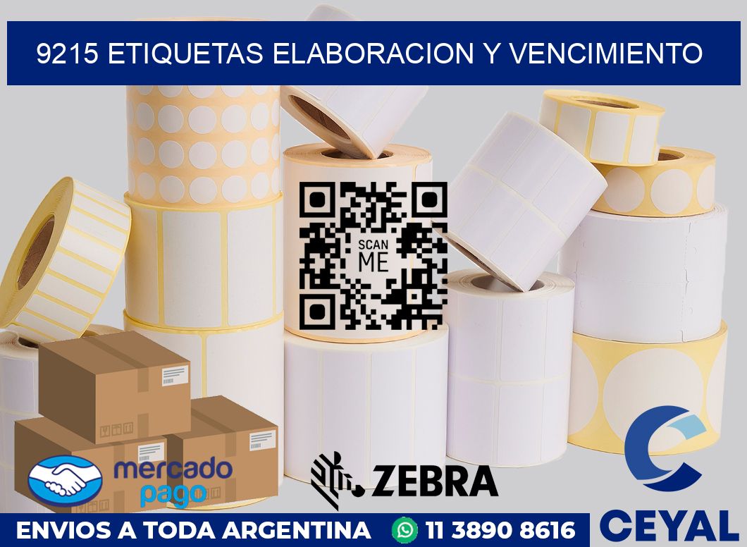 9215 Etiquetas elaboracion y vencimiento