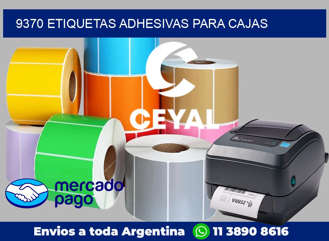 9370 Etiquetas adhesivas para cajas