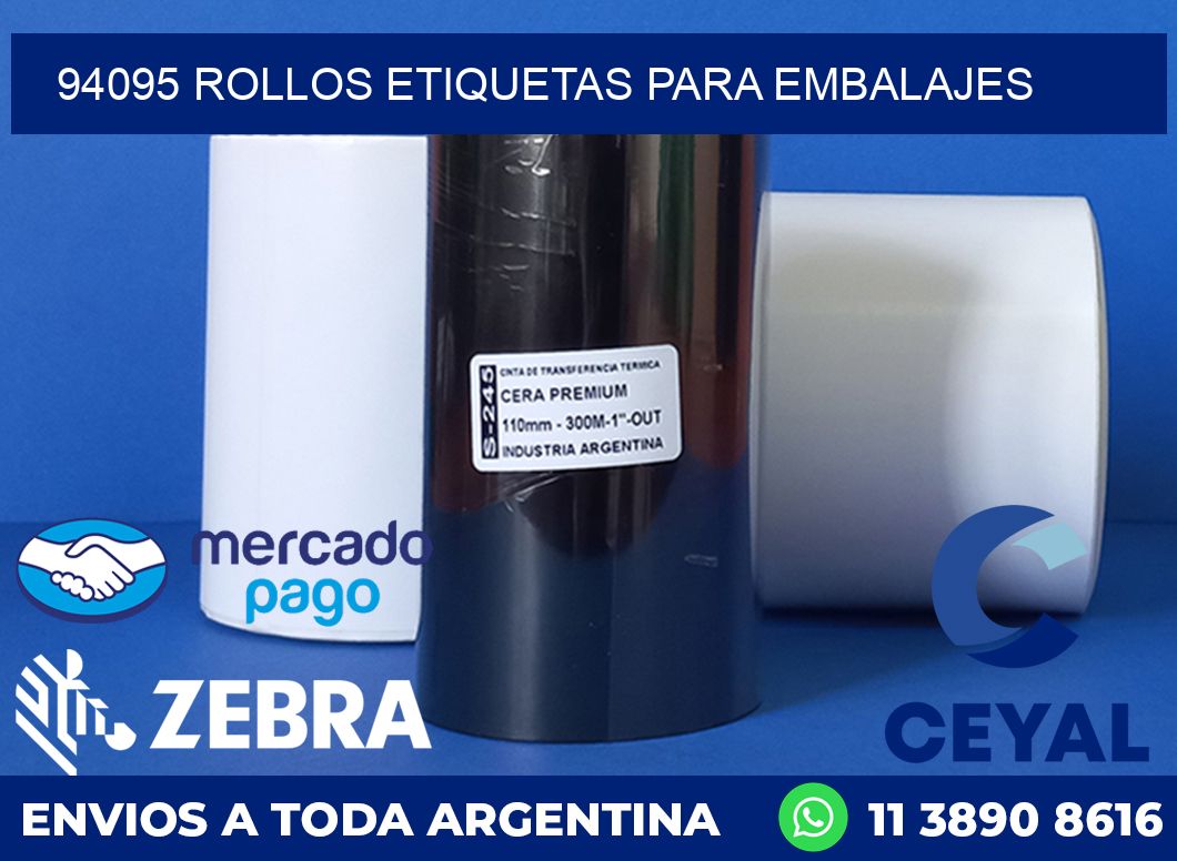 94095 rollos etiquetas para embalajes