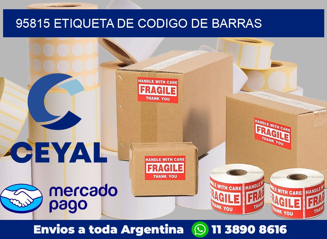 95815 Etiqueta de codigo de barras