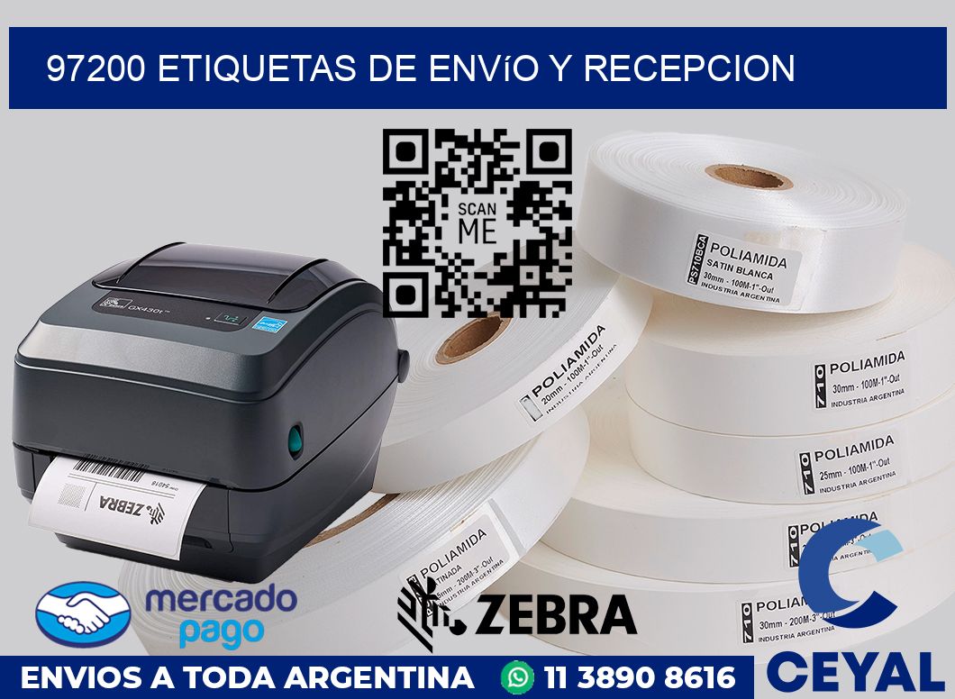 97200 Etiquetas de envío y recepcion