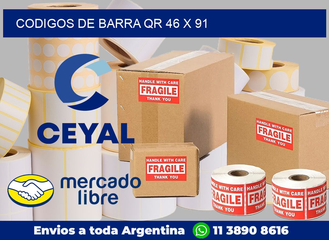Codigos de barra QR 46 x 91
