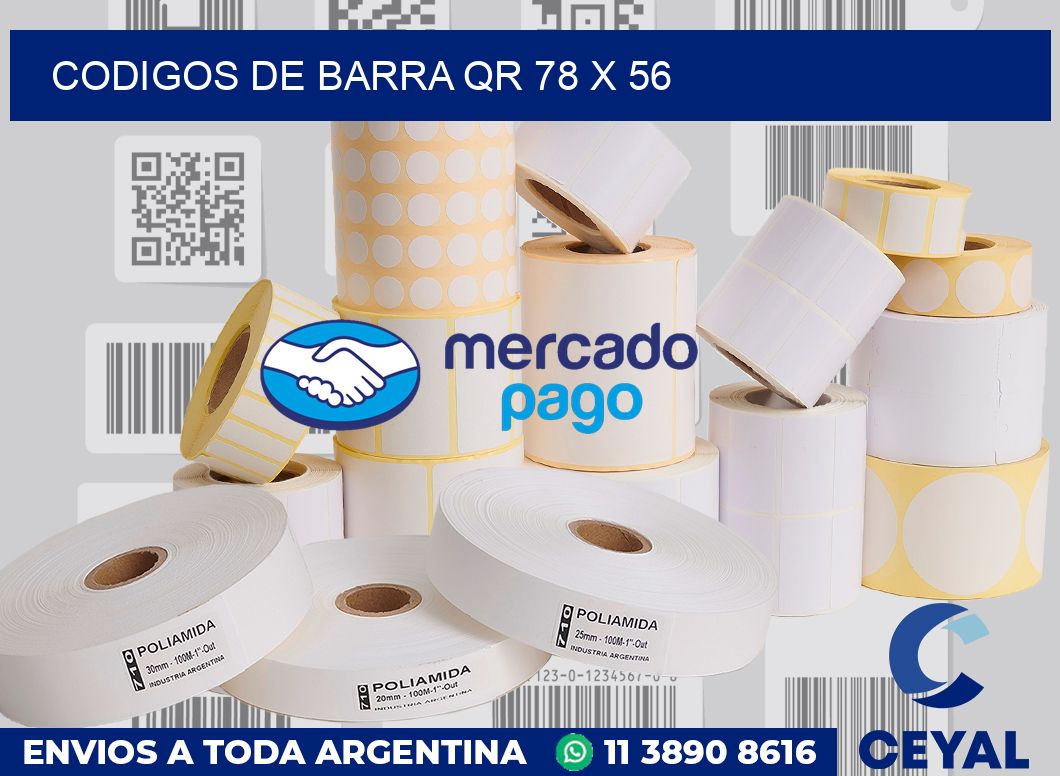 Codigos de barra QR 78 x 56