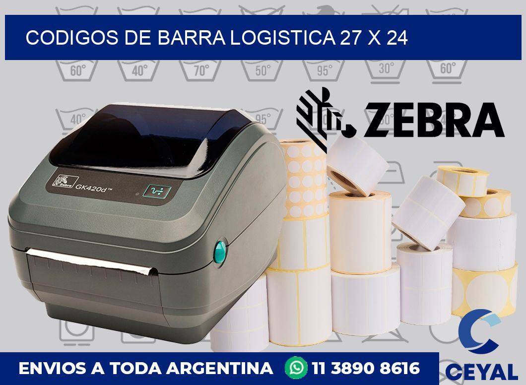 Codigos de barra logistica 27 x 24