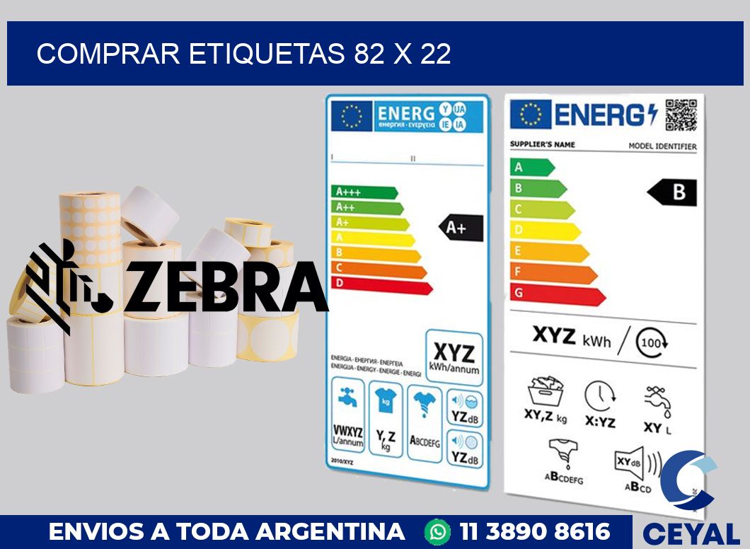 Comprar etiquetas 82 x 22
