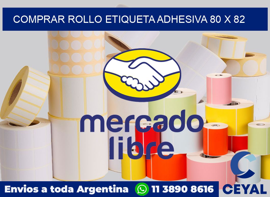 Comprar rollo etiqueta adhesiva 80 x 82