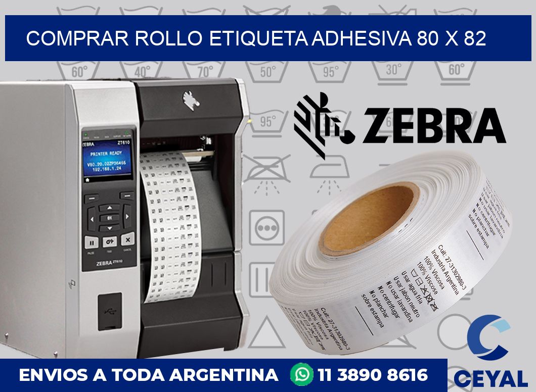 Comprar rollo etiqueta adhesiva 80 x 82