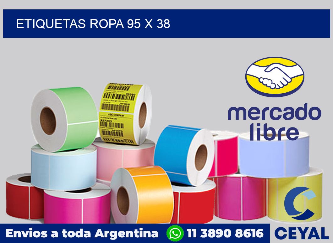 Etiquetas ropa 95 x 38