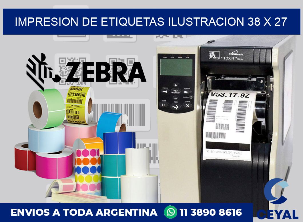 Impresion de etiquetas ilustracion 38 x 27
