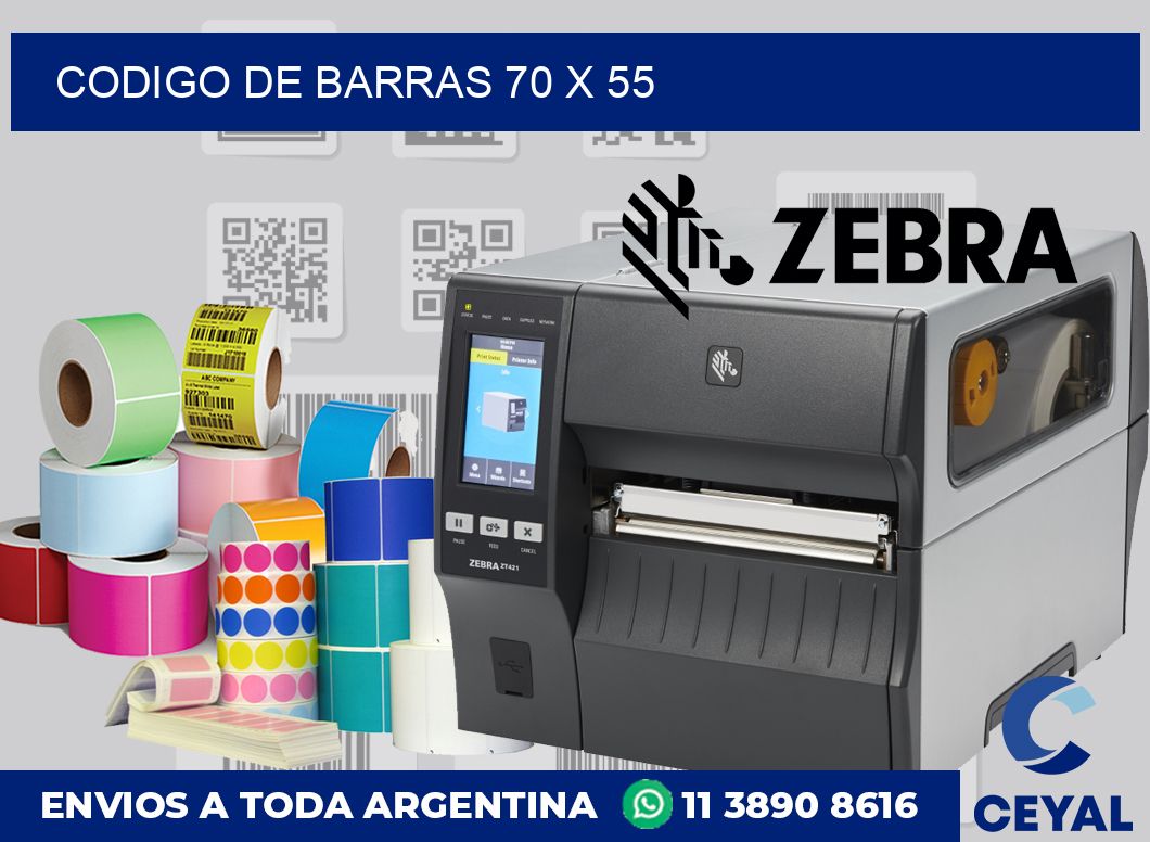 codigo de barras 70 x 55