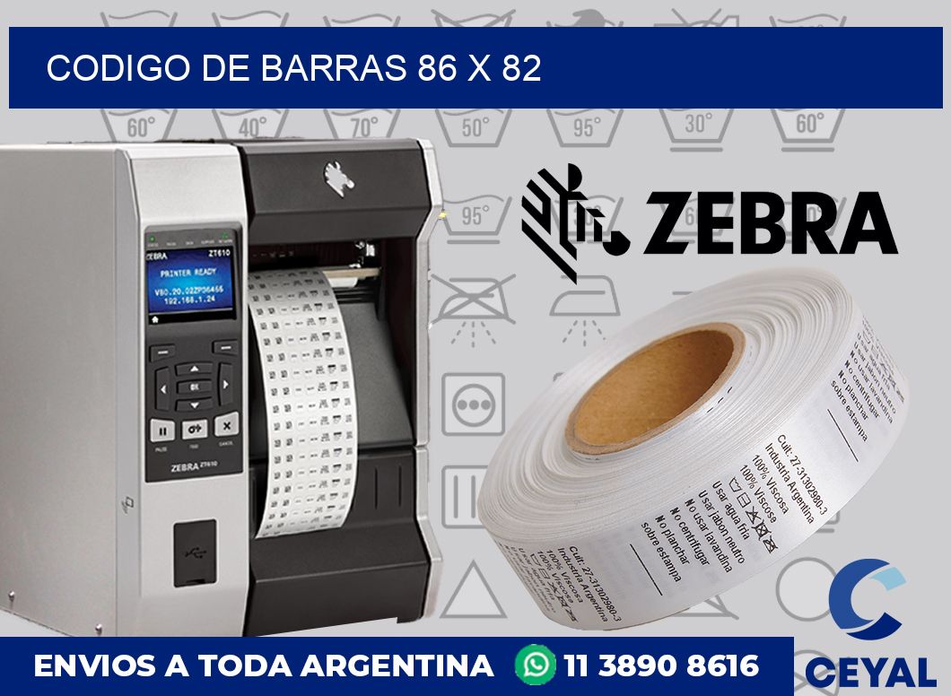 codigo de barras 86 x 82