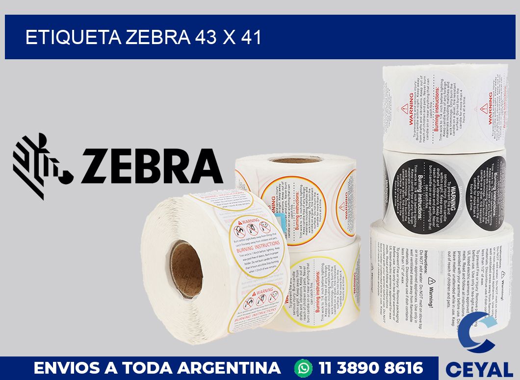 etiqueta zebra 43 x 41