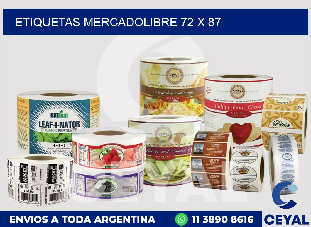etiquetas mercadolibre 72 x 87