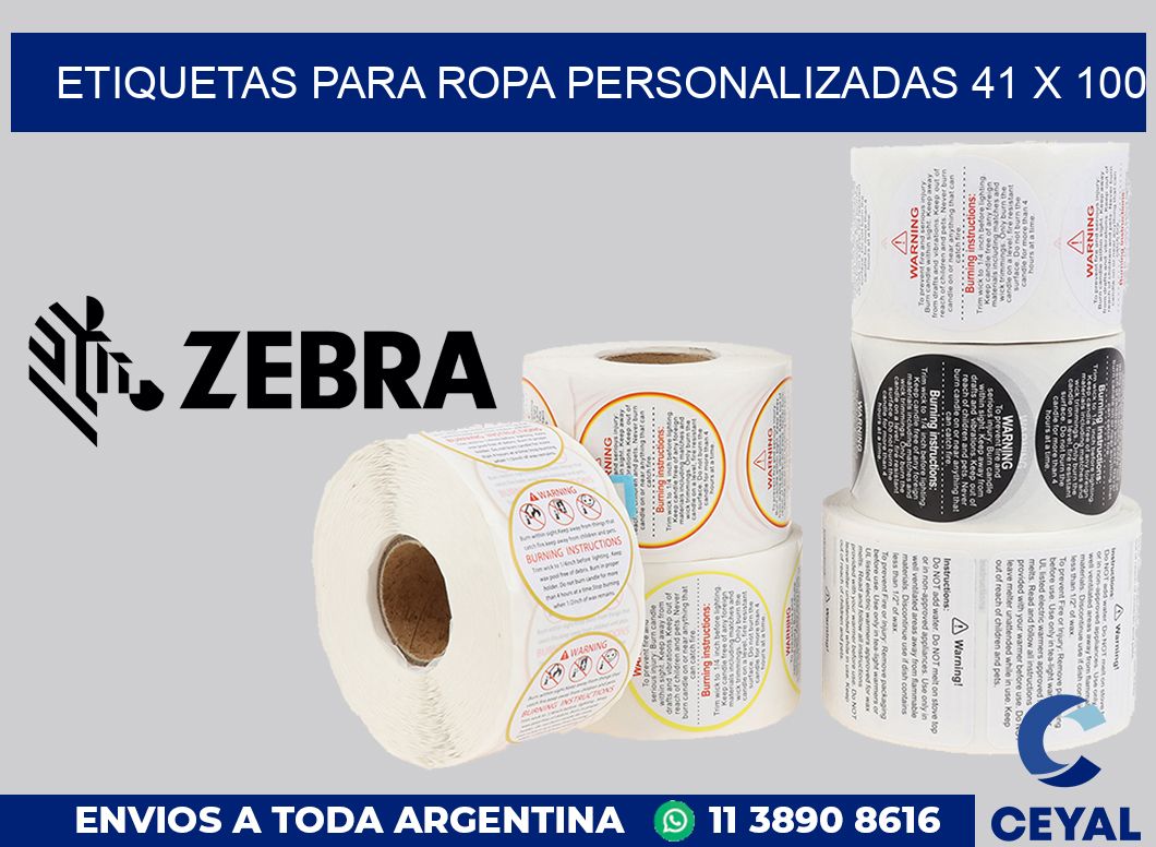 etiquetas para ropa personalizadas 41 x 100