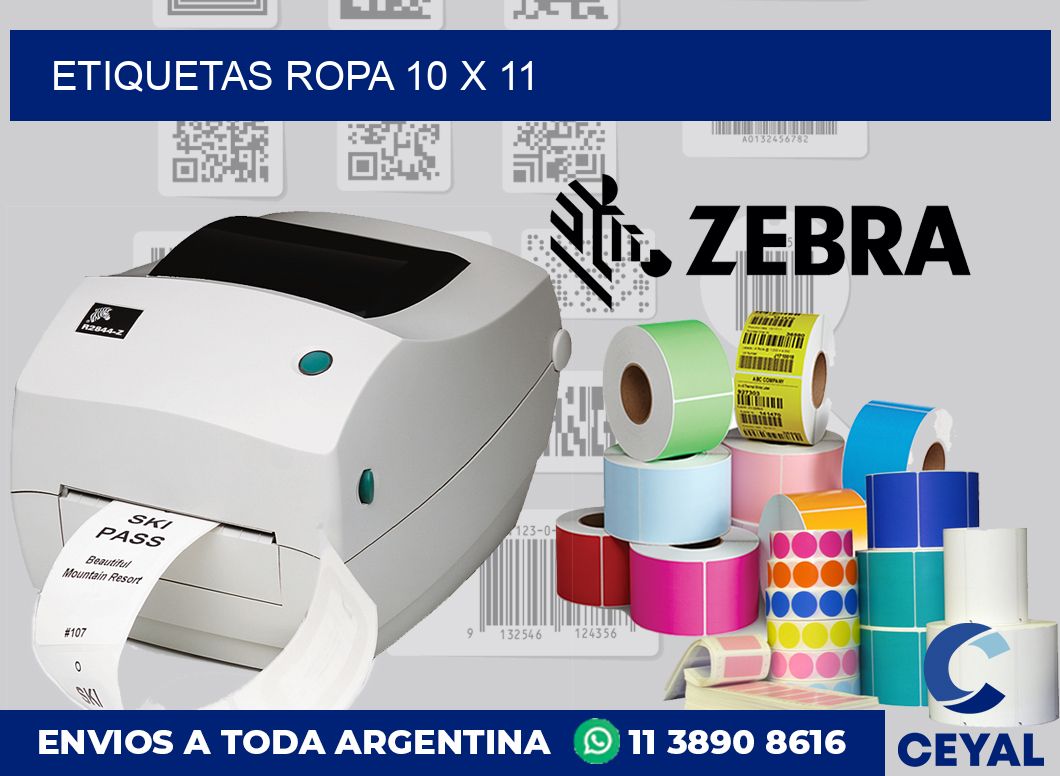 etiquetas ropa 10 x 11