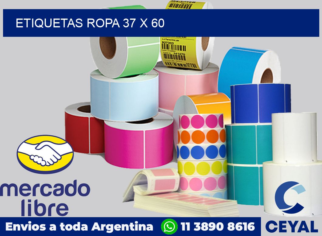 etiquetas ropa 37 x 60