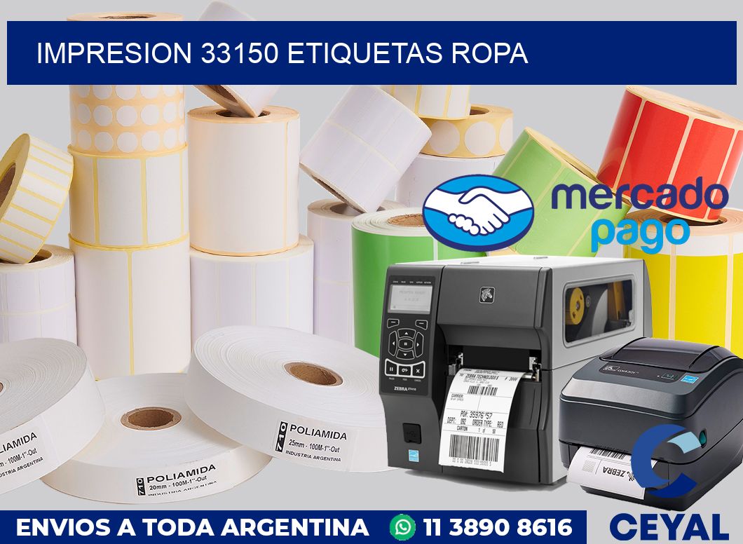 impresion 33150 etiquetas ropa
