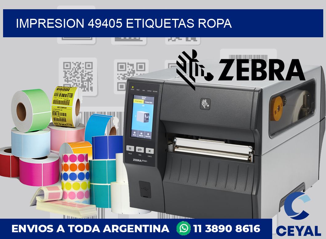 impresion 49405 etiquetas ropa