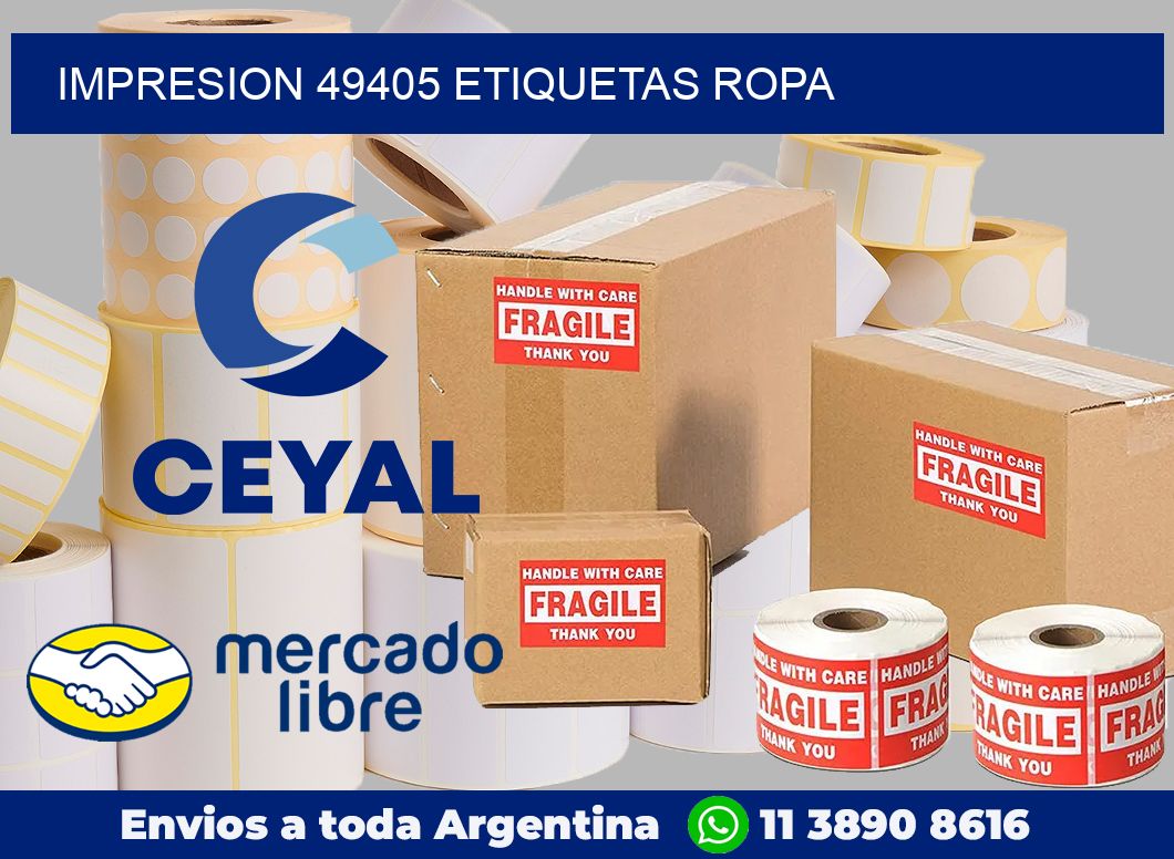 impresion 49405 etiquetas ropa