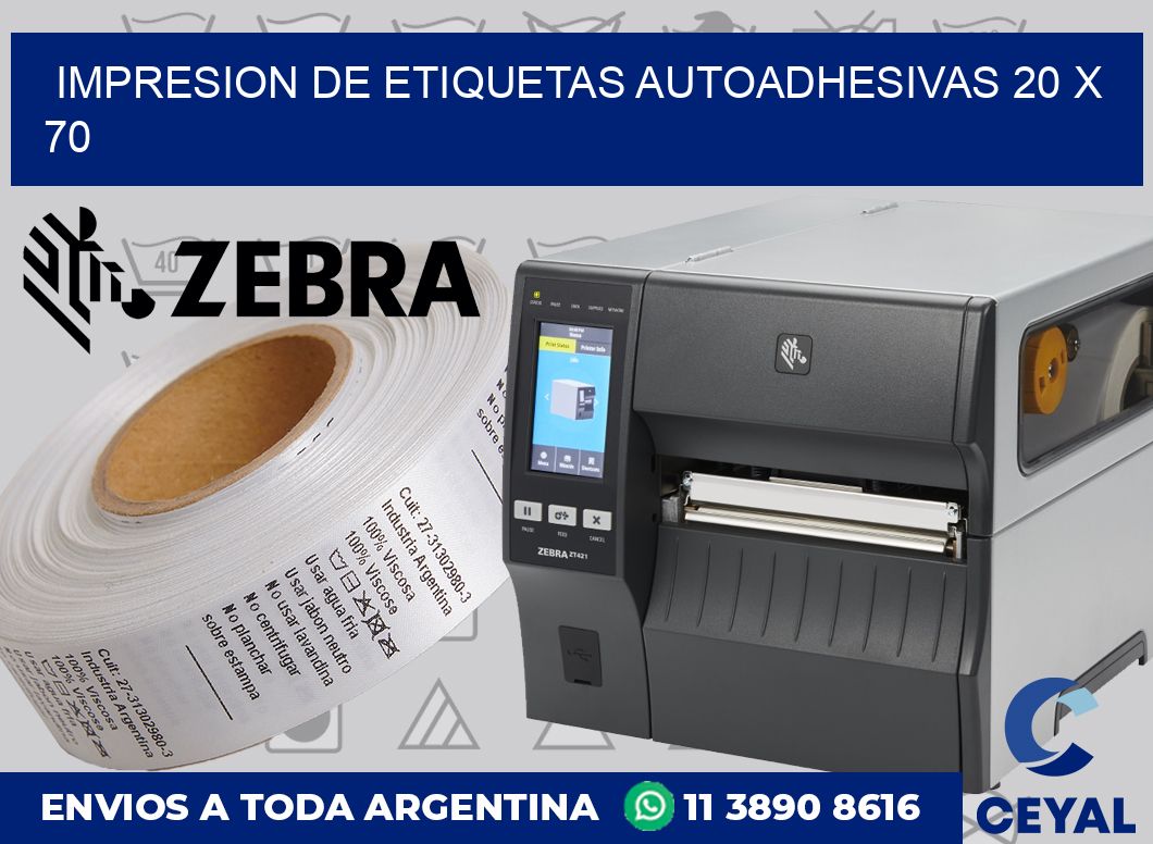 impresion de etiquetas autoadhesivas 20 x 70