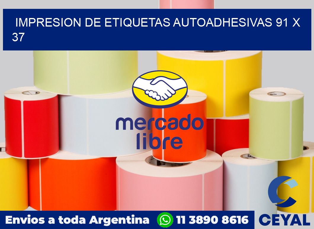 impresion de etiquetas autoadhesivas 91 x 37