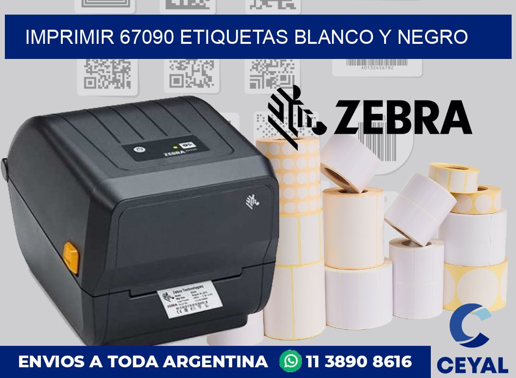 imprimir 67090 etiquetas blanco y negro