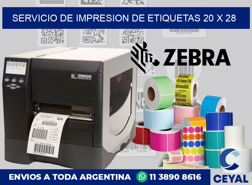 servicio de impresion de etiquetas 20 x 28