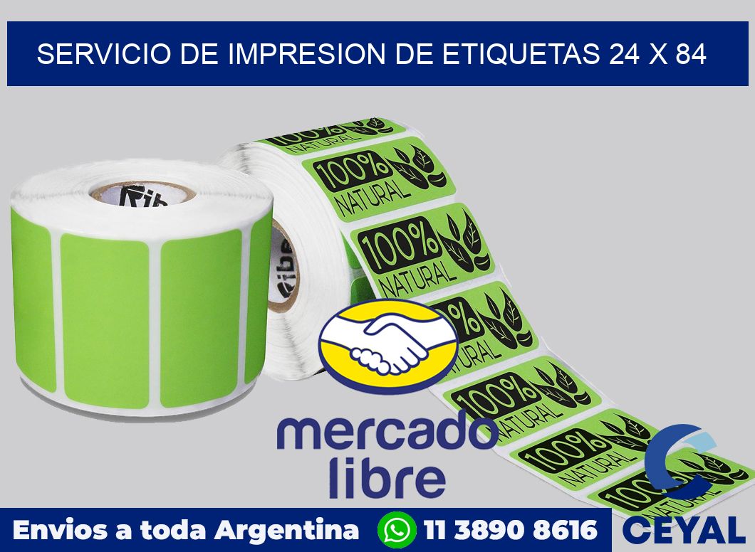 servicio de impresion de etiquetas 24 x 84